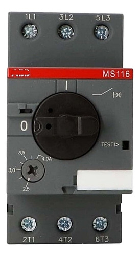 Guardamotor Abb Tipo Ms116-6.3 230v Disyuntor De Protección