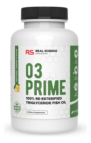 03 Prime - Omega 3 Re Esterificado - 120 Softgels - 1240mg Sin Sabor