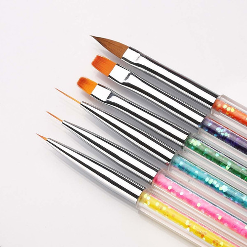 6 Cepillos De Uñas De Iminoo, Cepillo De Doble Punta Para Uñ