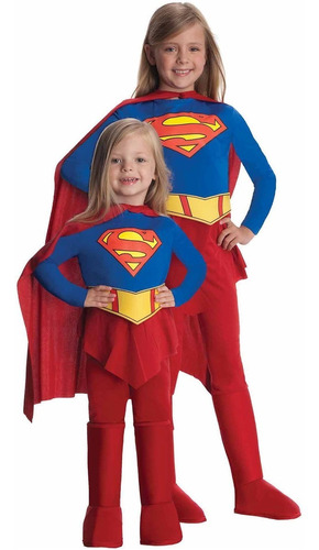 Disfraz Para Niña Superchica Talla M (8-10)  Halloween