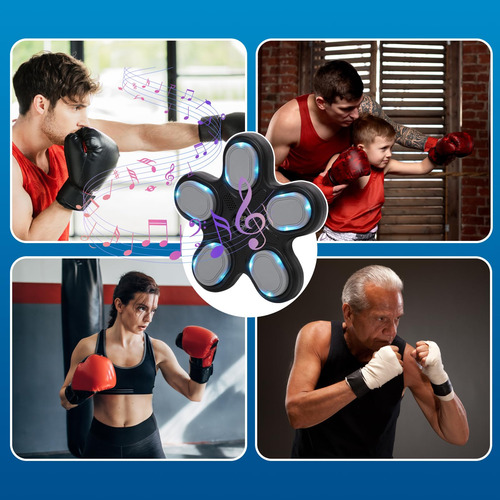Máquina De Boxeo De Pared Con Bluetooth Y Guantes Para Niños