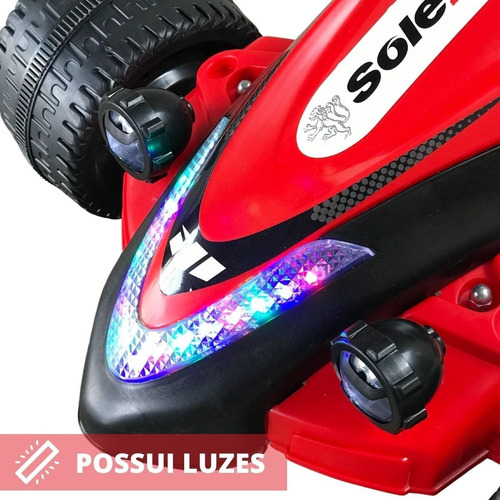 Mini Kart Elétrico Infantil 6v Com Luzes E Som Suporta 25kg