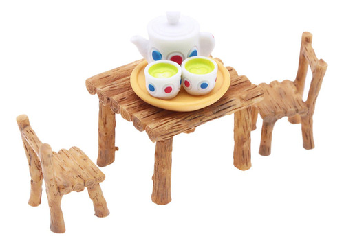 Nuevo Juego De Té De Casa De Muñecas A Escala 1:12, Muebles