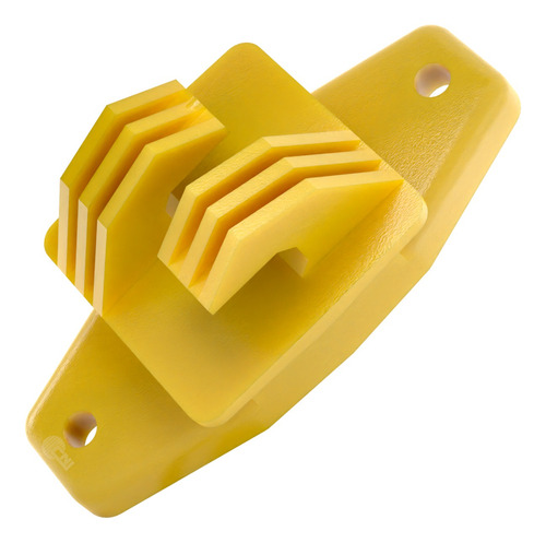 500 Isoladores Tipo W Para Cerca Elétrica - Premium Amarelo