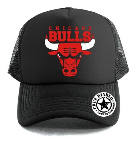 Gorras Trucker Chicago Bulls Cruz Diablo