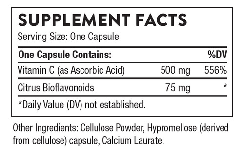 Thorne Vitamina C Con Bioflavonoides Cítricos 90 Cápsulas