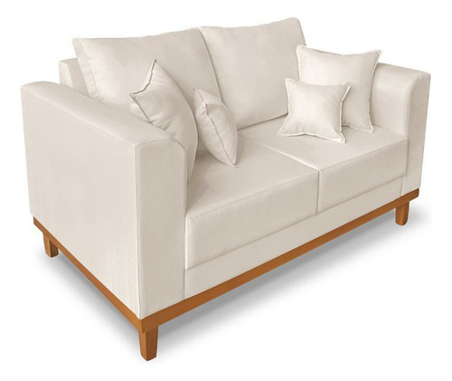 Sofá Viena 2 Lugares Linho 140cm Beny
