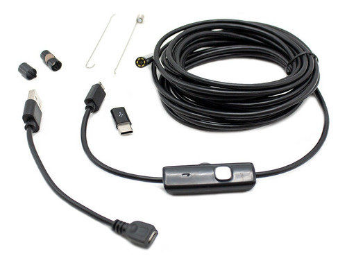 Imagen 3 de 7 de Cámara Endoscópica Para Celular Android 5mts + Otg Tipo C