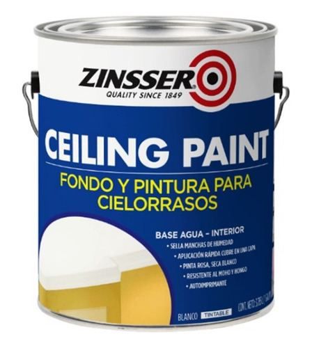 Pintura Zinsser Ceiling Paint - 1 Galon, Techos, Plafones