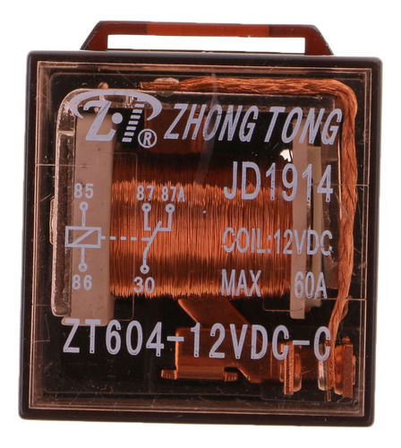 5 Conjunto De 12v 60a Amp Spdt Automotive 5 Pin Y Toma De