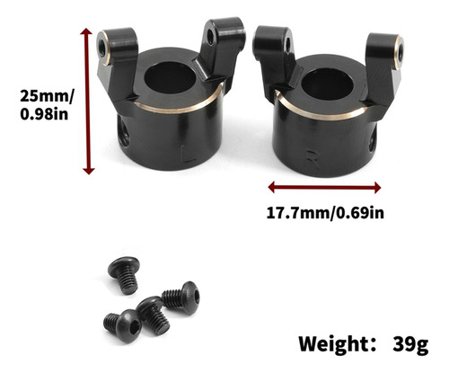 1 Par Para Modelo De Coche De Simulación 1/10 Axial Scx10pro