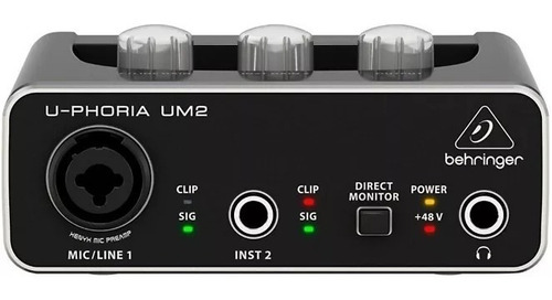 Behringer U-phoria Um2 Interfaz Placa De Audio Usb 2x2 Cuota