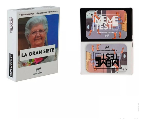 Kit Juegos De Mesa La Gran Siete + Meme Test Casa Fight