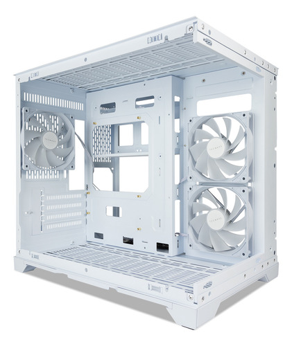 Gabinete Tecware Vxn Evo Doble Camara M-atx 3x Rgb Color Wh Blanco