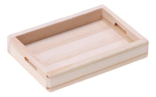 L Modelo De Bandeja De Madera En Miniatura For Casa De