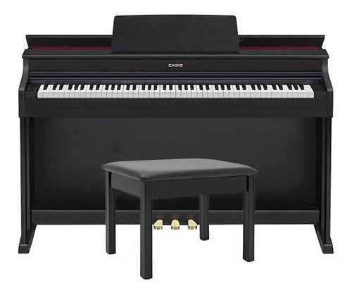 Piano Casio Celviano Ap470 C/ Banqueta E Movel Ap-470 Preto 24
