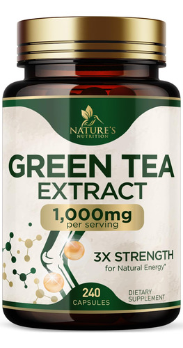 Natures Green Tea Extract Pills 98% Egcg Estandarizado Mg -.