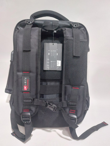 Mochila Irun Reforzada Porta Notebook Usb Cable Aux + Candad Negro Liso