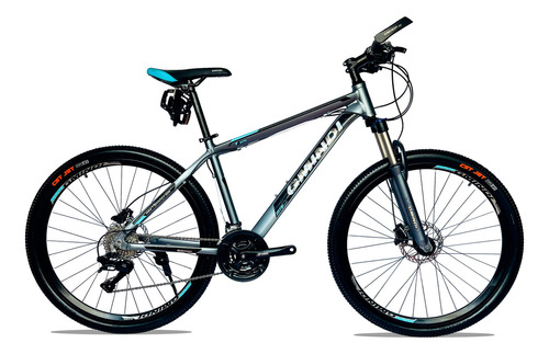 Bicicleta 27.5 Hidráulica De Aluminio Montañera - Nuevas Color Gris/azul Tamaño Del Cuadro S