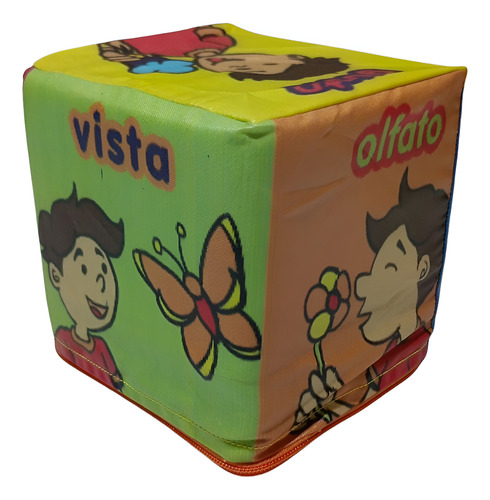 Cubo Didáctico De Los 5 Sentidos Sentidos