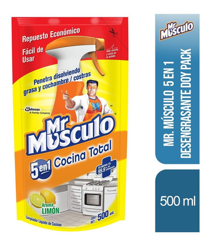 Mr Musculo Desengrasante Doy Pack 500ml Limon