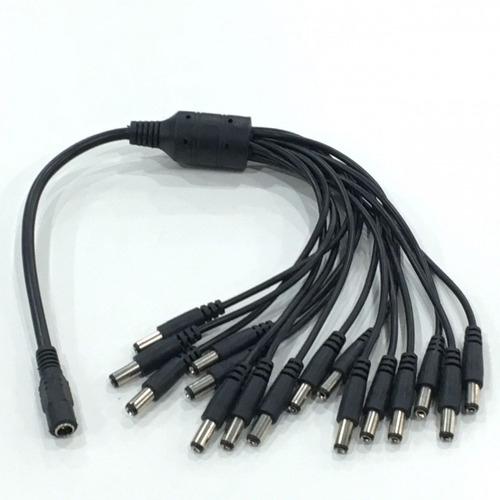 Cable Splitter Corriente P Camaras Cctv 1 Hembra A 16 Machos