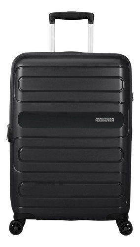 Maleta American Tourister Rígida Sunside Mediana Negra Color Negro