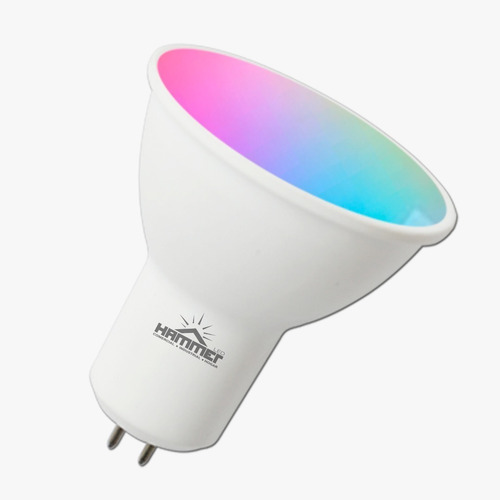 Imagen 2 de 5 de Bombillo Led Reflector Dicroico 5w Gu10 Rgb Dimmable Hammer