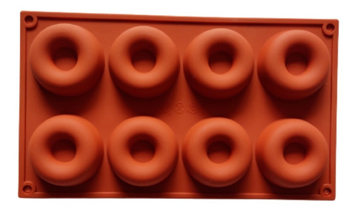 Forma De Donuts - Forma Silicone - 8 Cavidades