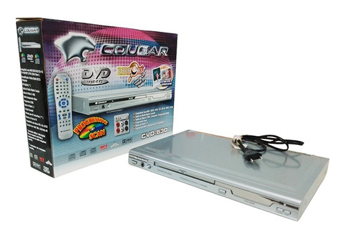 Aparelho Dvd  Player Karaoke Cougar Cvd-630 Com Microfones