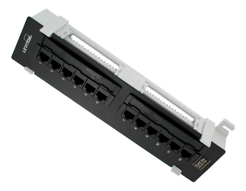 Panel De Parcheo 12 Puertos Cat 5e Mca Leviton Mod 5g596-u89