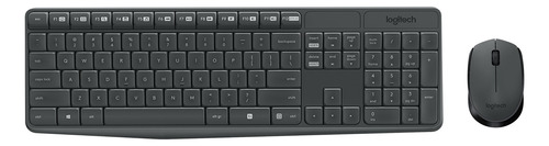 Combo Teclado + Mouse Logitech Inalambrico Mk235 Antiderrame