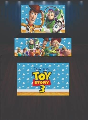 Painel Em Lona Toy Story + Frente De Mesa + Tapete (5)