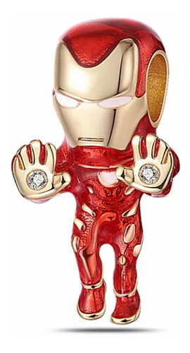 Charm Iron Man Avenger Compatible C Pandor Swarovski Regalo