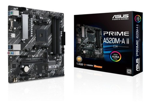 Motherboard Asus Prime A520m-a Ii/csm Am4 (hdmi, Vga, Dp