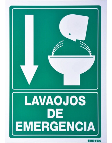 Señal Lavaojos De Emergencia Señaletica Seguridad