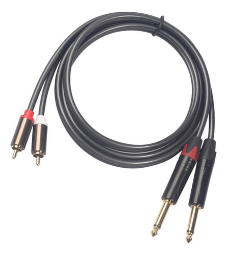 I Cable De Audio Rca Dual Premium De 1/4 Pulgada A Doble (5