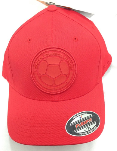 Gorras Selección Colombia De Lujo Flexfit Roja Original