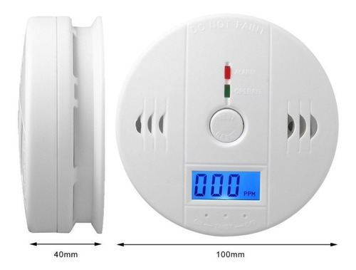 Alarma Detector De Monóxido De Carbono Autónomo Digital