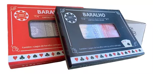 Kit Jogo Cartas Baralho Plástico Naipe Grande Truco 6 Jogos