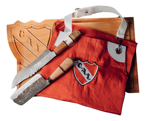 Tabla Asado Independiente+ Delantal + Kit Asador Disco Arado