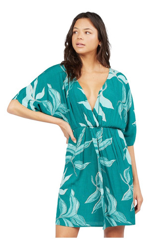 Vestido Roxy Before Sunset Teal Mujer Green