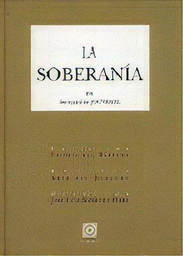 Soberania,la, De De Jouvenel,bertrand. Editorial Comares En Español