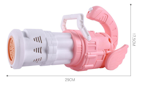 Niños Pequeños Cool Gatling Bubble Gun Maker Bubble Rosa