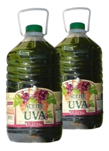 Aceite De Pepitas Uva Olivi Hnos Comestible En Bidon 5l X 2u