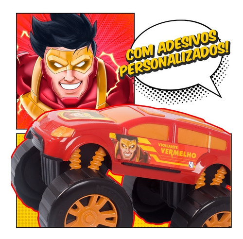 Imagem 3 de 5 de Carrinho Infantil Big Foot Soldado De Ferro Menino Mielle