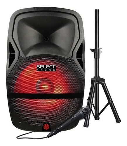 Bafle 15 Pulgadas Select Sound Titan Bt1506 Con Tripié Y Mic