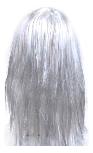 Máscara De Peluca De Hombre Viejo De Pelo Largo Y Pelo Blanc
