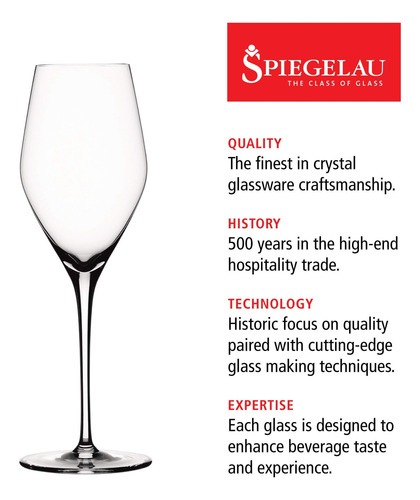 Spiegelau Prosecco Juego De 4 Copas De Vino ' Cristal De Fab