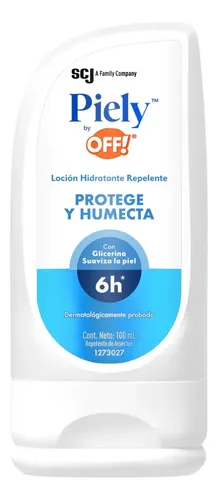 Loción Hidratante con Repelente de Mosquitos OFF! Piely Protege y Humecta 100ml